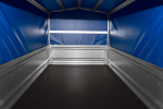 Ungebremster Anhänger 264×125 UNITRAILER FORCE 264 KIPP mit H-800 Spriegel und blauer Hochplane-Neu – Bild 13