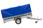 Ungebremster Anhänger 264×125 UNITRAILER FORCE 264 KIPP mit H-800 Spriegel und blauer Hochplane-Neu – Bild 3