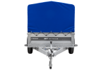 Ungebremster Anhänger 264×125 UNITRAILER FORCE 264 KIPP mit H-800 Spriegel und blauer Hochplane-Neu – Bild 8