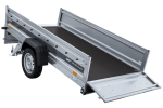Ungebremster Anhänger 264×125 UNITRAILER FORCE 264 KIPP mit H-800 Spriegel und blauer Hochplane-Neu – Bild 14