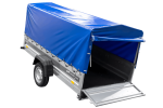 Ungebremster Anhänger 264×125 UNITRAILER FORCE 264 KIPP mit H-800 Spriegel und blauer Hochplane-Neu – Bild 11