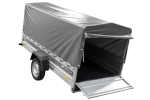 Ungebremster Anhänger 264×125 UNITRAILER FORCE 264 KIPP mit H-800 Spriegel und grauer Hochplane-Neu – Bild 11
