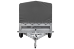 Ungebremster Anhänger 264×125 UNITRAILER FORCE 264 KIPP mit H-800 Spriegel und grauer Hochplane-Neu – Bild 6