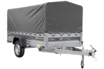 Ungebremster Anhänger 264×125 UNITRAILER FORCE 264 KIPP mit H-800 Spriegel und grauer Hochplane-Neu – Bild 7
