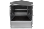 Ungebremster Anhänger 264×125 UNITRAILER FORCE 264 KIPP mit H-800 Spriegel und grauer Hochplane-Neu – Bild 12