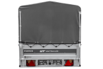 Ungebremster Anhänger 264×125 UNITRAILER FORCE 264 KIPP mit H-800 Spriegel und grauer Hochplane-Neu – Bild 9