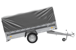 Ungebremster Anhänger 264×125 UNITRAILER FORCE 264 KIPP mit H-800 Spriegel und grauer Hochplane-Neu – Bild 3