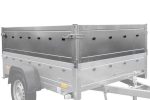 Pkw Anhänger Neu GARDEN TRAILER 150 KIPP mit zusätzlichen Bordwänden, Stützrad und blauer Flachplane-Neu – Bild 11