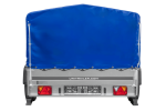 Zweiachsanhänger 264×150 UNITRAILER GARDEN 265/2 KIPP mit H-800 Rahmen und blauer Plane-Neu – Bild 8