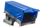 Zweiachsanhänger 264×150 UNITRAILER GARDEN 265/2 KIPP mit H-800 Rahmen und blauer Plane-Neu – Bild 10