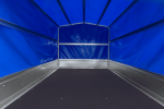 Zweiachsanhänger 264×150 UNITRAILER GARDEN 265/2 KIPP mit Rahmen H-1100 und blauer Plane-Neu – Bild 12