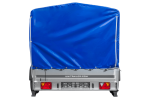 Zweiachsanhänger 264×150 UNITRAILER GARDEN 265/2 KIPP mit Rahmen H-1100 und blauer Plane-Neu – Bild 9