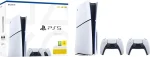 Sony PlayStation 5 PS5 Slim Disc Edition 1TB Konsole inkl. 2 DualSense Wireless Controller | 4K | 8K | 120 Hz | Blu-ray